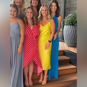 MILLY
Cowl Neck Midi Length Dress